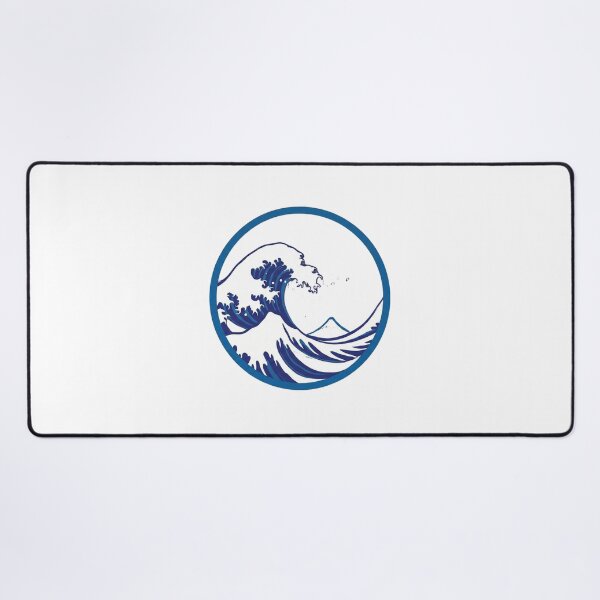 Item preview, Great Wave Circle Art designed and sold by GenzShoppingHub.