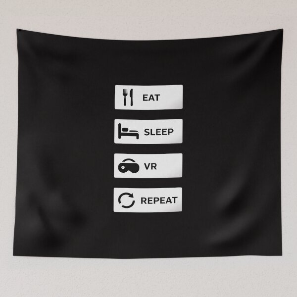 Item preview, Eat Sleep VR Repeat VR Gamer Boy VR Athlete designed and sold by ForestMmost.