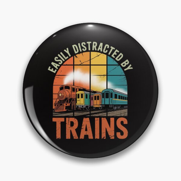 Item preview, Easily Distracted By Trains Locomotive designed and sold by ForestMmost.