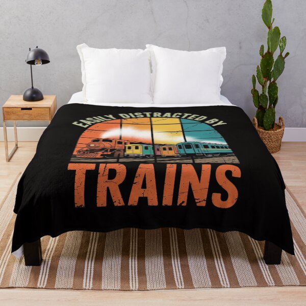 Item preview, Easily Distracted By Trains Locomotive designed and sold by ForestMmost.