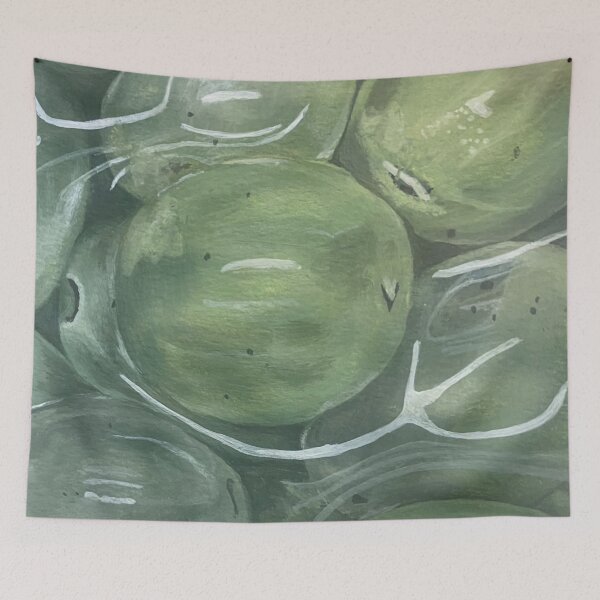 Item preview, green grapes gouache painting designed and sold by June Clancy.