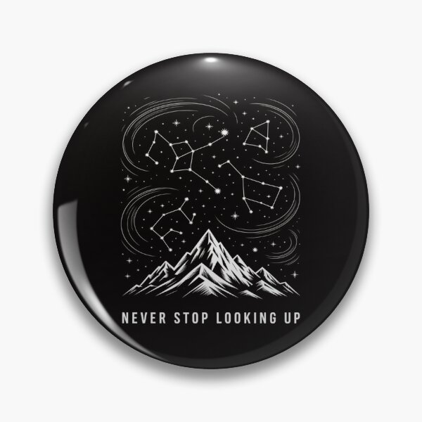 Item preview, Constellation Quote Never Stop Looking Up Night Star designed and sold by ForestMmost.