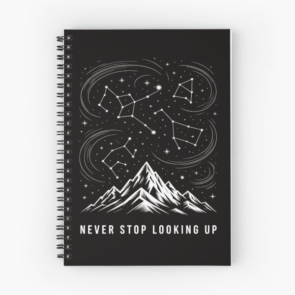 Item preview, Constellation Quote Never Stop Looking Up Night Star designed and sold by ForestMmost.