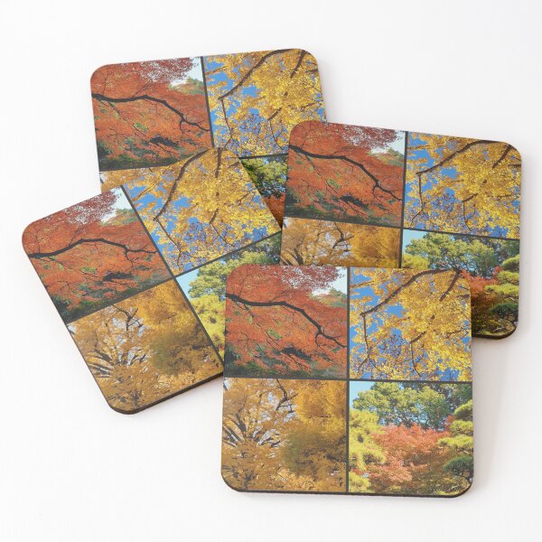 Item preview, Japanese Garden collage  - autumn leaves -  fall foliage  designed and sold by TalBright.