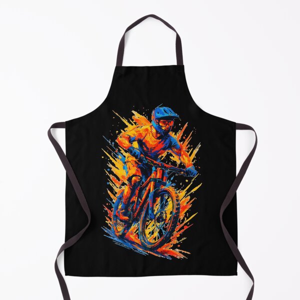 Item preview, Mountain biking, mountain biker, MTB, cool, vibrant colors, gift designed and sold by Pineapple-Tree.