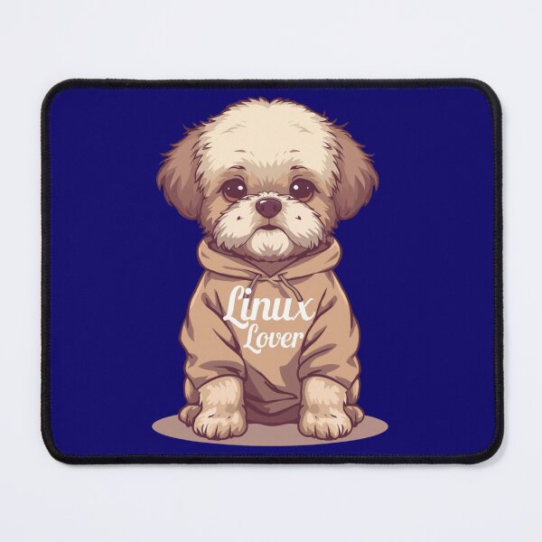 Item preview, Linux Lover Dog — Cute Dog in Hoodie designed and sold by Malfinio.