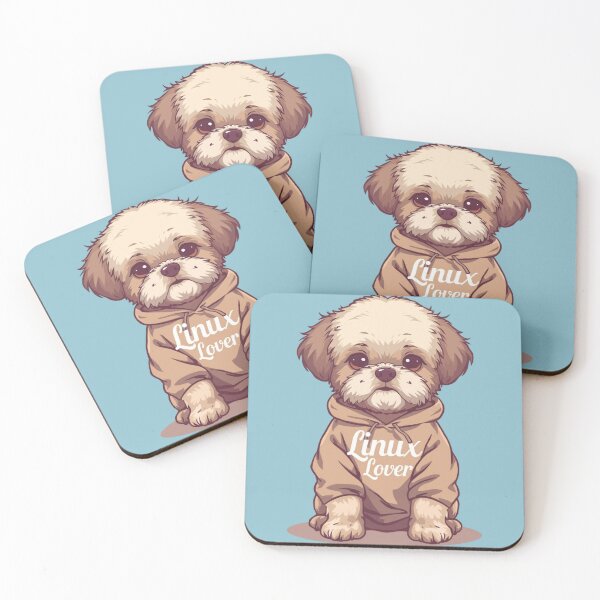 Item preview, Linux Lover Dog — Cute Dog in Hoodie designed and sold by Malfinio.