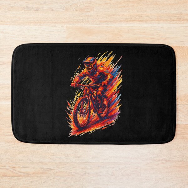 Item preview, Mountain biking, mountain biker, MTB, cool, vibrant colors, gift designed and sold by Pineapple-Tree.