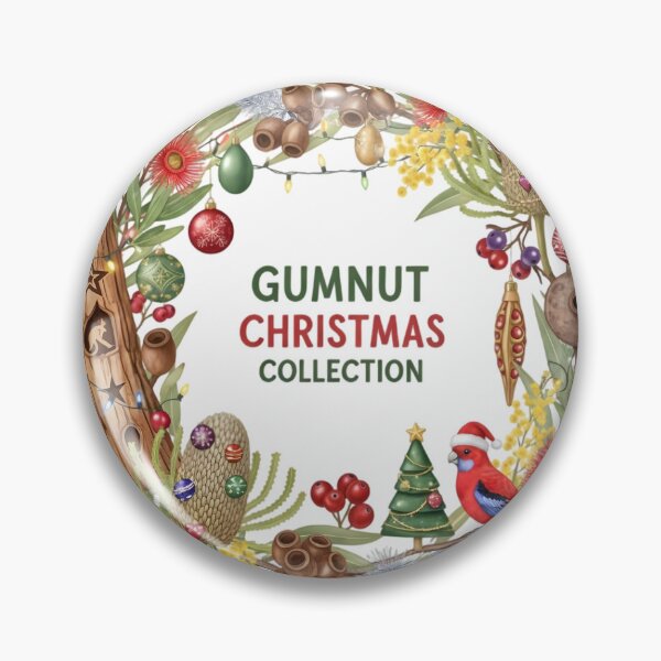 Item preview, Gumnut Christmas Australian Native Flora Family Matching Eucalyptus Holiday Nature Squad designed and sold by GiftsForge.