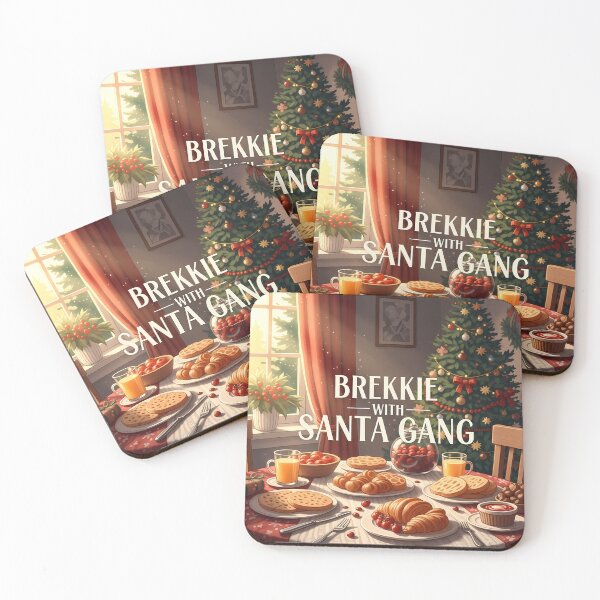 Item preview, Brekkie With Santa Australian Christmas Morning Family Matching Breakfast Holiday Squad Set designed and sold by GiftsForge.