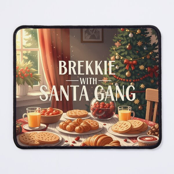 Item preview, Brekkie With Santa Australian Christmas Morning Family Matching Breakfast Holiday Squad Set designed and sold by GiftsForge.