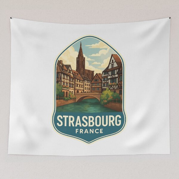 Item preview,  Strasbourg France – Grande Île and Cathedral Reflections designed and sold by Aryabek.
