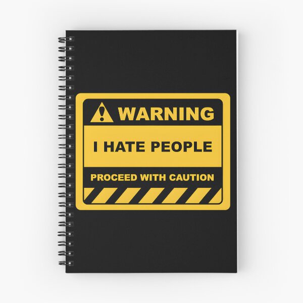 Item preview, Funny Human Warning Label – I Hate People designed and sold by LirneShotsk.