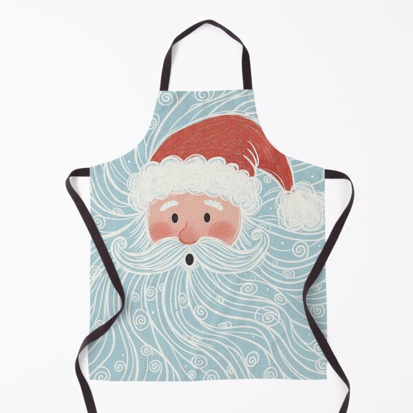 Item preview, Whimsical Surprised Santa with Swirling Snow Beard designed and sold by zzz888.