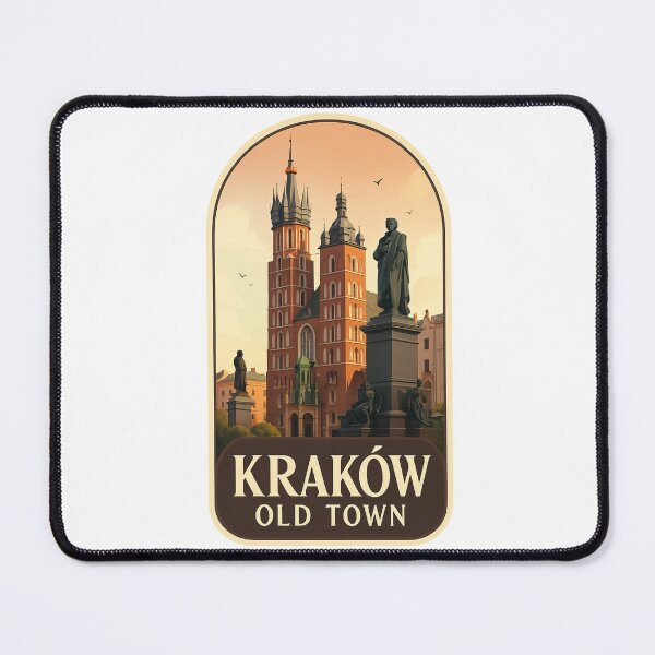 Item preview,  Kraków Old Town – St. Mary's Basilica and Adam Mickiewicz Monument designed and sold by Aryabek.