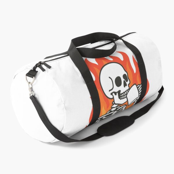Item preview, Skeleton in Fire Cartoon – “This Is Fine” designed and sold by GenzShoppingHub.