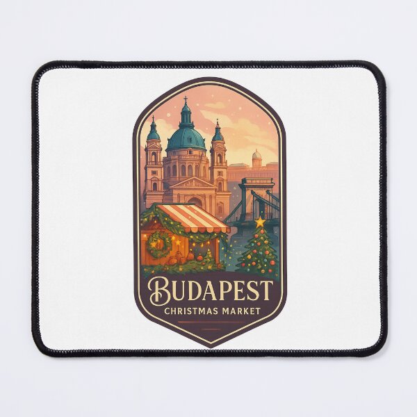 Item preview,  Budapest Christmas Market – St. Stephen’s Basilica and Chain Bridge designed and sold by Aryabek.
