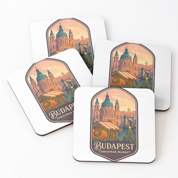 Item preview,  Budapest Christmas Market – St. Stephen’s Basilica and Chain Bridge designed and sold by Aryabek.