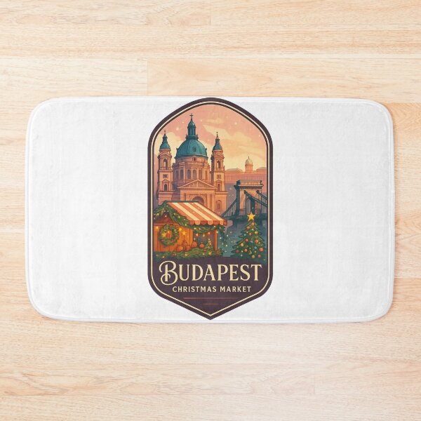 Item preview,  Budapest Christmas Market – St. Stephen’s Basilica and Chain Bridge designed and sold by Aryabek.