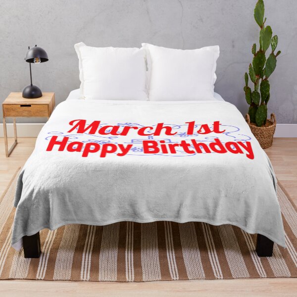 Item preview, March 1st, Happy birthday  designed and sold by Sujinthaiart.