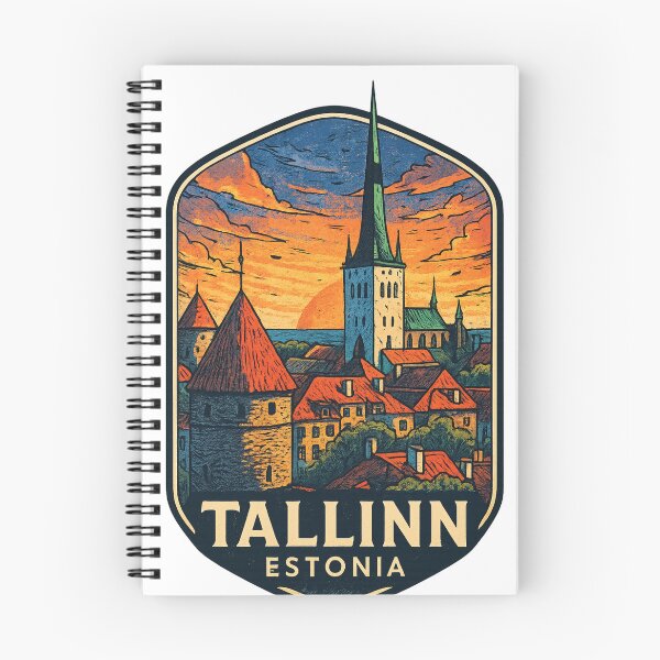 Item preview,  Tallinn Estonia – St. Olaf’s Church and Historic Skyline designed and sold by Aryabek.