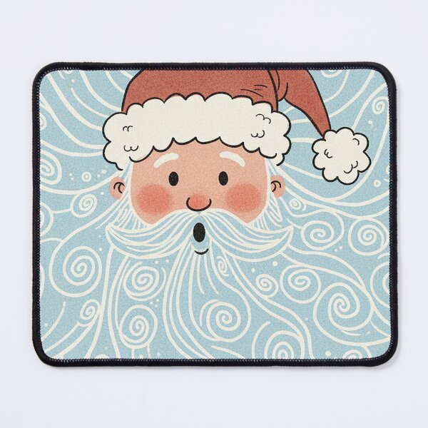 Item preview, Whimsical Surprised Santa with Swirling Snow Beard designed and sold by zzz888.