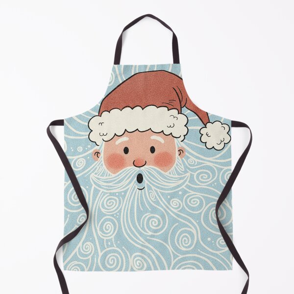Item preview, Whimsical Surprised Santa with Swirling Snow Beard designed and sold by zzz888.