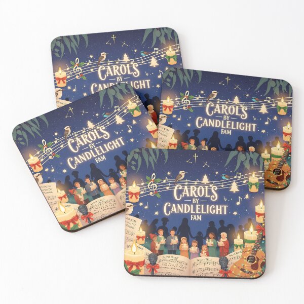 Item preview, Carols By Candlelight Australian Christmas Family Matching Singing Tradition Holiday Squad Set designed and sold by GiftsForge.