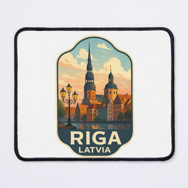 Item preview, Riga Latvia – Spires of Old Riga by the Water designed and sold by Aryabek.
