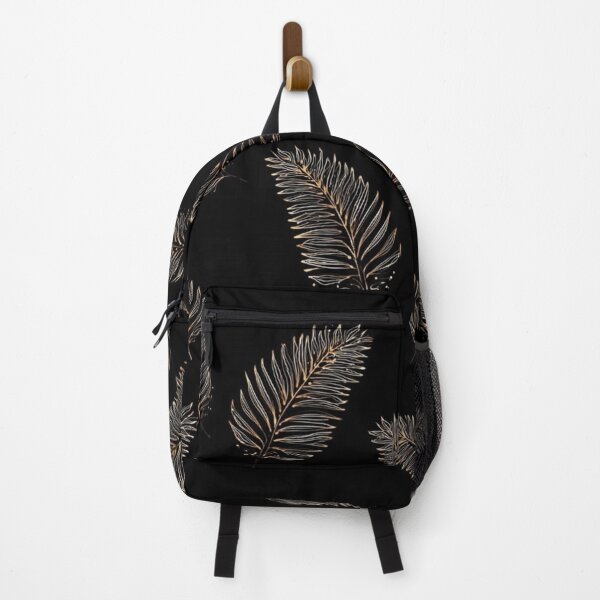 Item preview, Golden fern leaves over black designed and sold by Lol&love.
