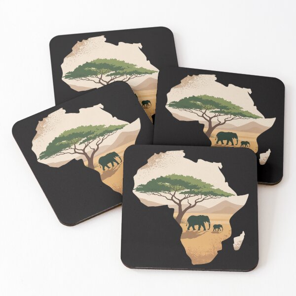 Item preview, African Savannah Safari Wild Animals Africa Map designed and sold by CareTopping.