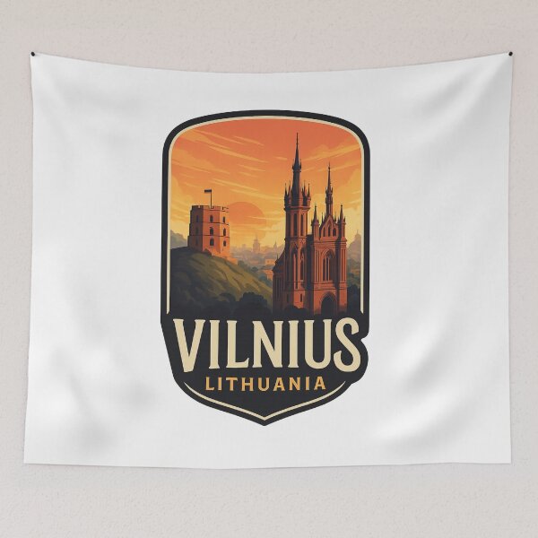 Item preview,  Vilnius Lithuania – St. Anne’s Church and Gediminas’ Tower designed and sold by Aryabek.