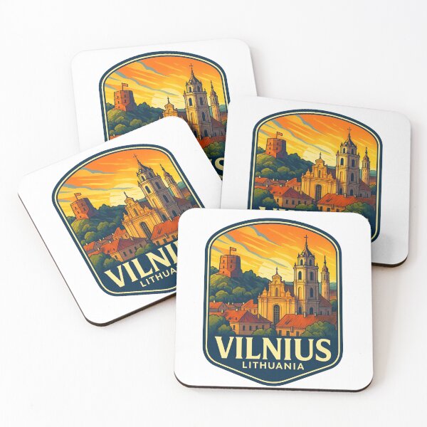Item preview,  Vilnius Lithuania – Cathedral and Gediminas’ Tower at Sunset designed and sold by Aryabek.
