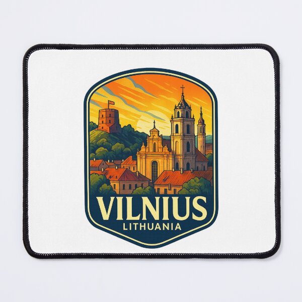 Item preview, Vilnius Lithuania – Cathedral and Gediminas’ Tower at Sunset designed and sold by Aryabek.