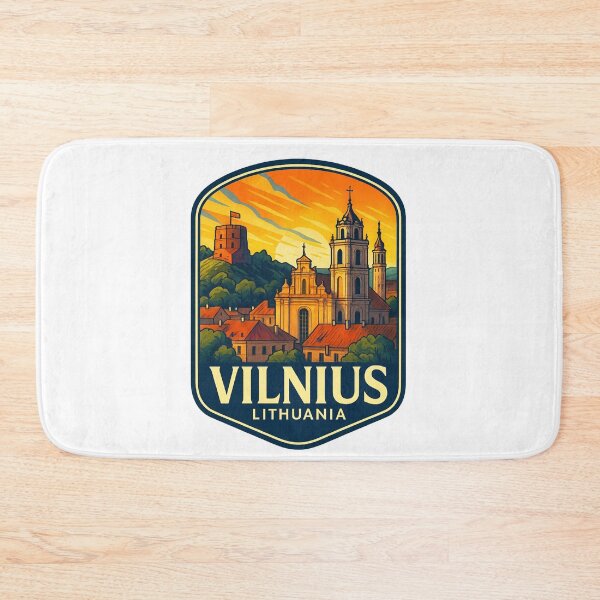 Item preview,  Vilnius Lithuania – Cathedral and Gediminas’ Tower at Sunset designed and sold by Aryabek.
