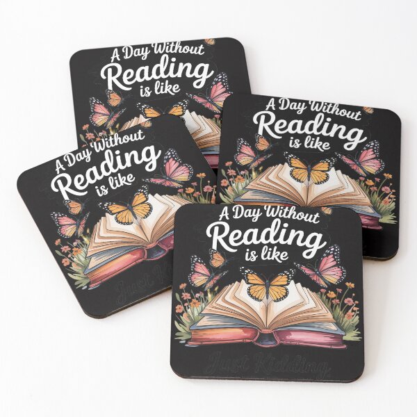 Item preview, A day without reading is like.. funny bookworm designed and sold by CareTopping.
