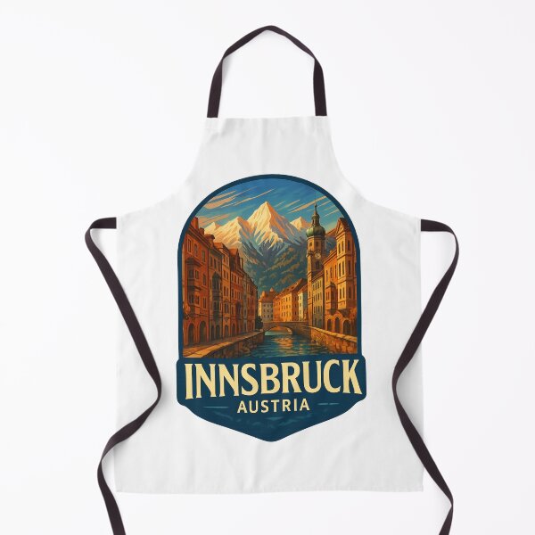 Item preview,  Innsbruck Austria – Colorful Row Houses and Sunset Over Alps designed and sold by Aryabek.