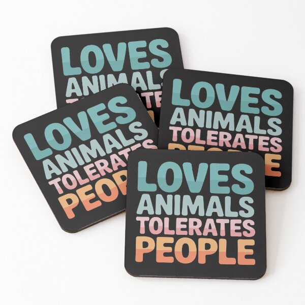 Item preview, Loves Animals Tolerates People Animal Lover Dog Mom designed and sold by CareTopping.