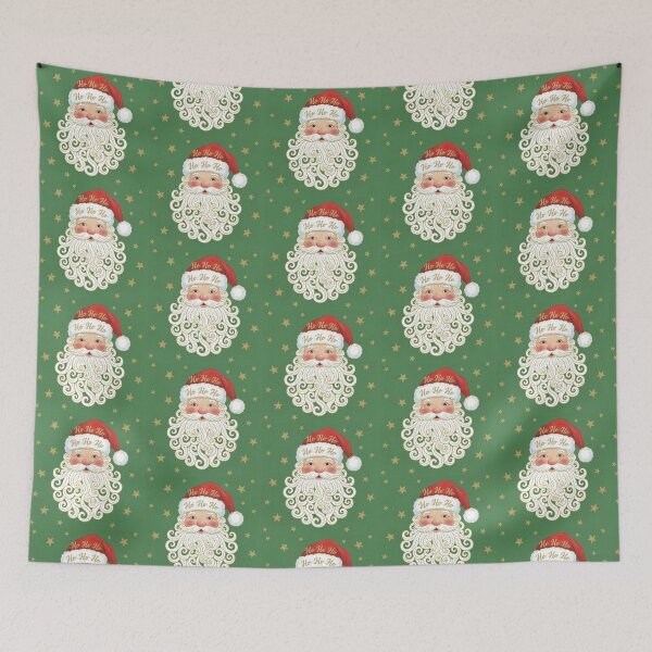 Item preview, Artistic Ho Ho Ho Santa with Swirling Gold Beard designed and sold by zzz888.