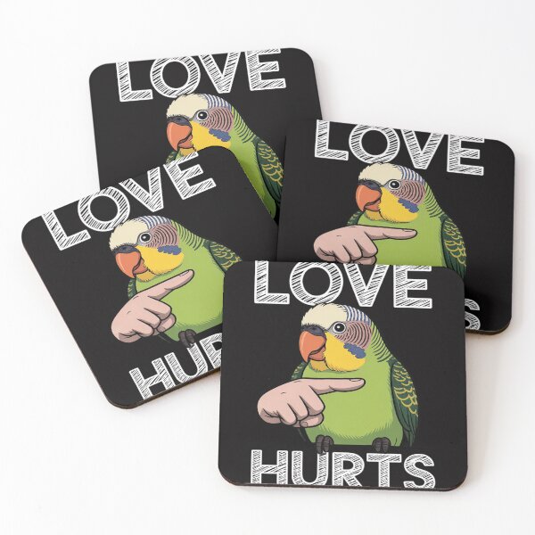 Item preview, Love Hurts Parrot Biting Finger Pet Bird Lover Gift designed and sold by CareTopping.
