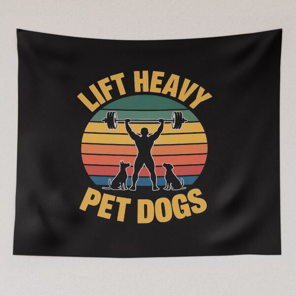 Item preview, Lift heavy. Pet Dogs. I Gift idea for dog lovers Men Women designed and sold by CareTopping.