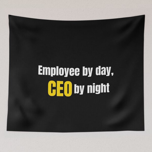 Item preview, Employee By Day CEO By Night Shirt | Side Hustle Entrepreneur Gift designed and sold by HustleHardCo.
