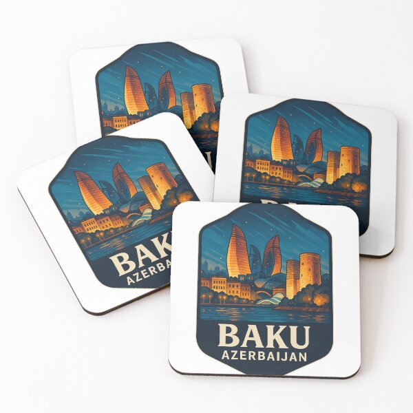 Item preview,  Nighttime Panorama of Flame Towers – Baku, Azerbaijan designed and sold by Aryabek.