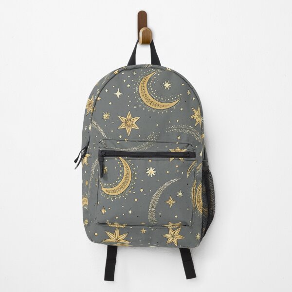 Item preview, Gold micro stars , crescent moons , red background  designed and sold by Lucky 777.