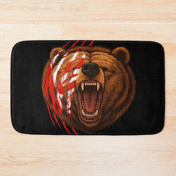 Item preview, Fierce Grizzly Bear With Red Claw Marks designed and sold by Tiffany's Designs.