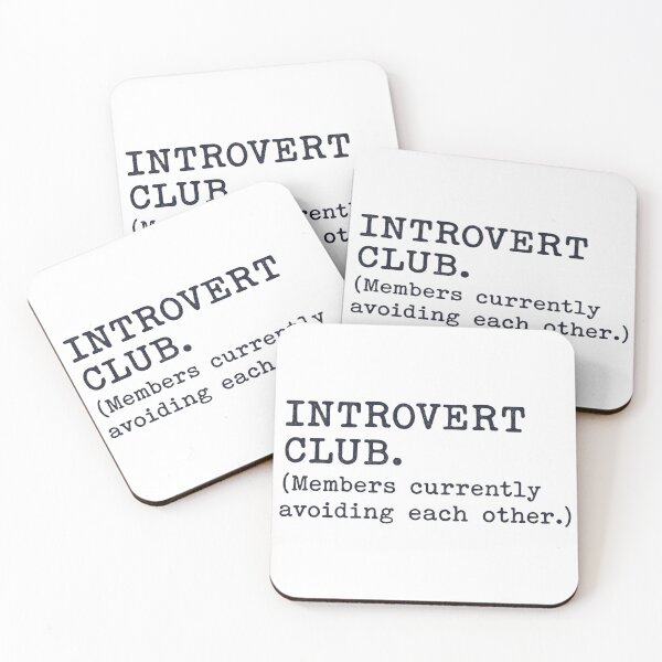 Item preview, Introvert Club designed and sold by GenzShoppingHub.