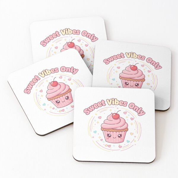 Aperçu de l'œuvre Mignon Cupcake Kawaii Pastel Positif Yoga Zen ‎ créée et vendue par FutureService.
