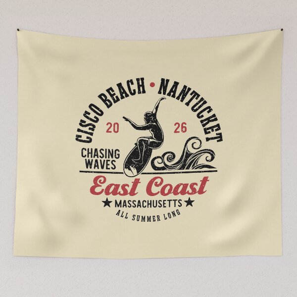 Item preview, Surfing Cisco Beach Chasing Waves Surf East Coast Massachusetts designed and sold by eclecTEEq.