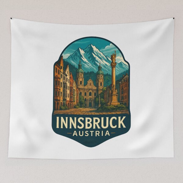 Item preview,  Baroque Old Town and Alps – Innsbruck, Austria designed and sold by Aryabek.