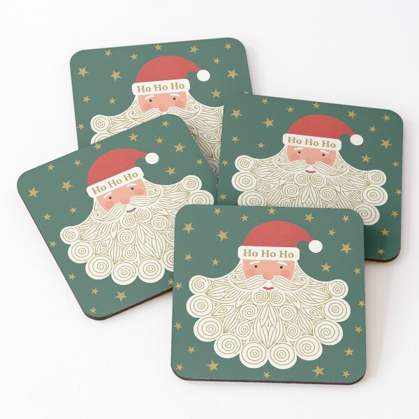 Item preview, Elegant Golden Filigree Santa with Starry Background designed and sold by zzz888.